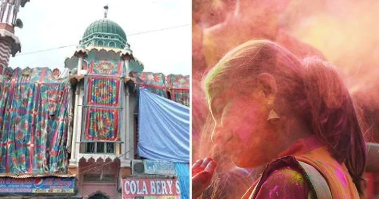 उत्तरप्रदेशातील काही ठिकाणी होळीच्या पार्श्‍वभूमीवर झाकल्या आहेत मशिदी !