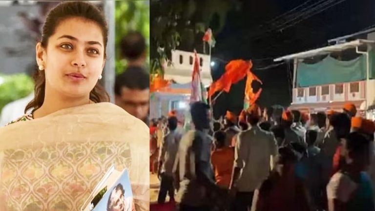 बेळगावमध्ये महाराष्ट्र एकीकरण समिती आक्रमक: भगवे ध्वजासह काँग्रेस आमदाराची सभा उधळली