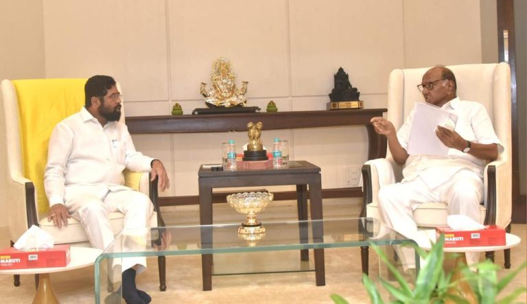 मुख्यमंत्र्यांची नेमकी भेट का? शरद पवारांचे हे स्पष्टीकरण तर शिंदे माञ हे म्हणाले