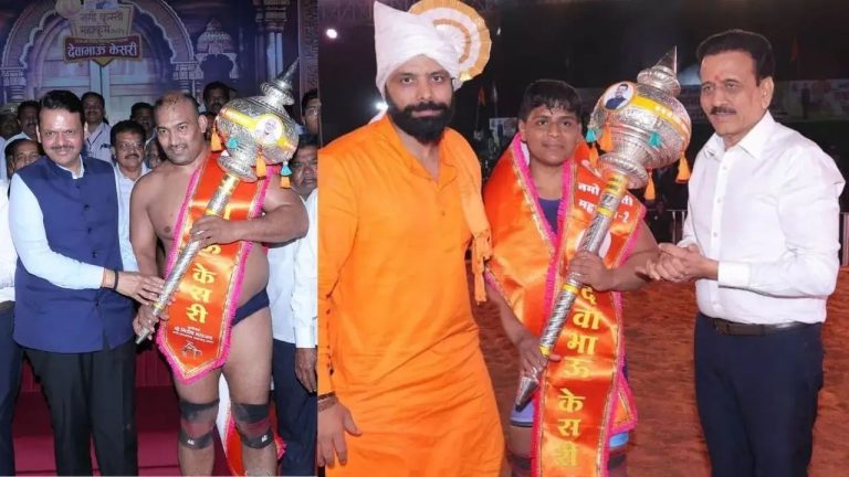 जामनेर ‘देवाभाऊ केसरी’त अमृता पुजारी विजय चौधरीचे वर्चस्व; जगभरातील 9 देशांचे नामवंत पैलवानही पराभूत