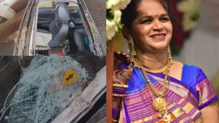 ताम्हिणी घाटात दरड कोसळली महिलेचा मृत्यू; दगड सनरूफची काच फुटून दगड थेट डोक्यात पडला