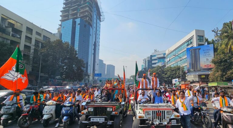 प्रभाग क्रमांक १० बावधन- भुसारी कॉलनी अभिवादन रॅलीही भव्य दिव्यचं!; अनोख्या प्रचार सांगतेमुळे परिसरात चर्चा!