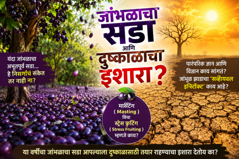यंदा जांभळाचा सडा पडतोय म्हणजे दुष्काळ निश्चित येणार?