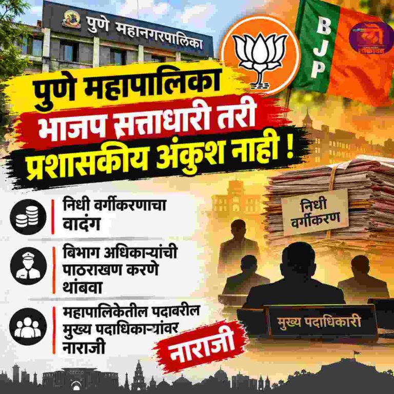 भाजप सत्ताधारी तरी प्रशासकीय अंकुश नाही वर्गीकरणाचा वादंग अधिकाऱ्यांची पाठराखण थांबवा मुख्य पदाधिकाऱ्यांवर नाराजी