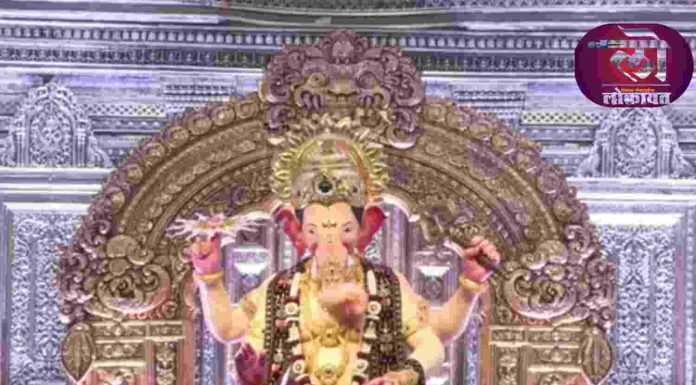 लालबागचा राजा 2026 चं प्रथम दर्शन; पहा मोहक रूप