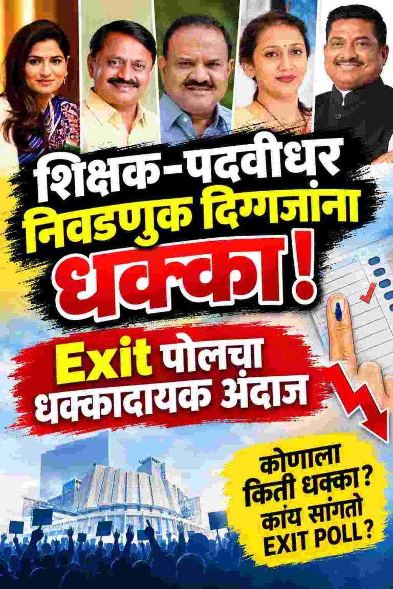 २-२-१ वारं फिरलं..! शिक्षक-पदवीधर निवडणुकीत राष्ट्रीय पक्षांना ‘कही खुशी कभी गम’चा धक्का; धक्कादायक अंदाज